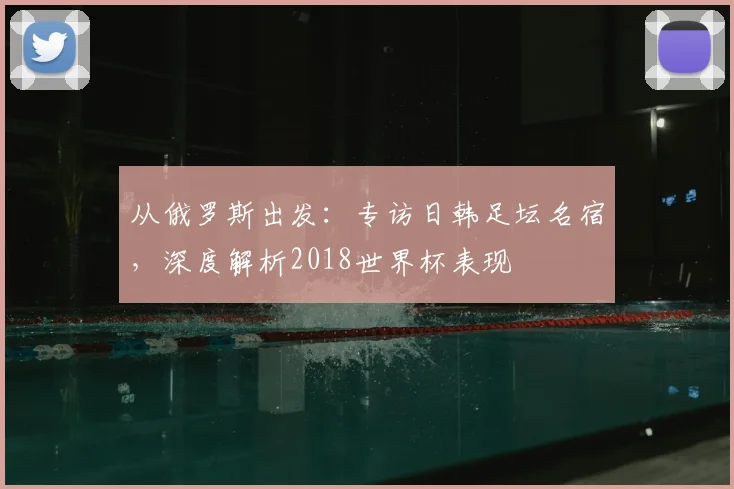 从俄罗斯出发:专访日韩足坛名宿,深度解析2018世界杯表现